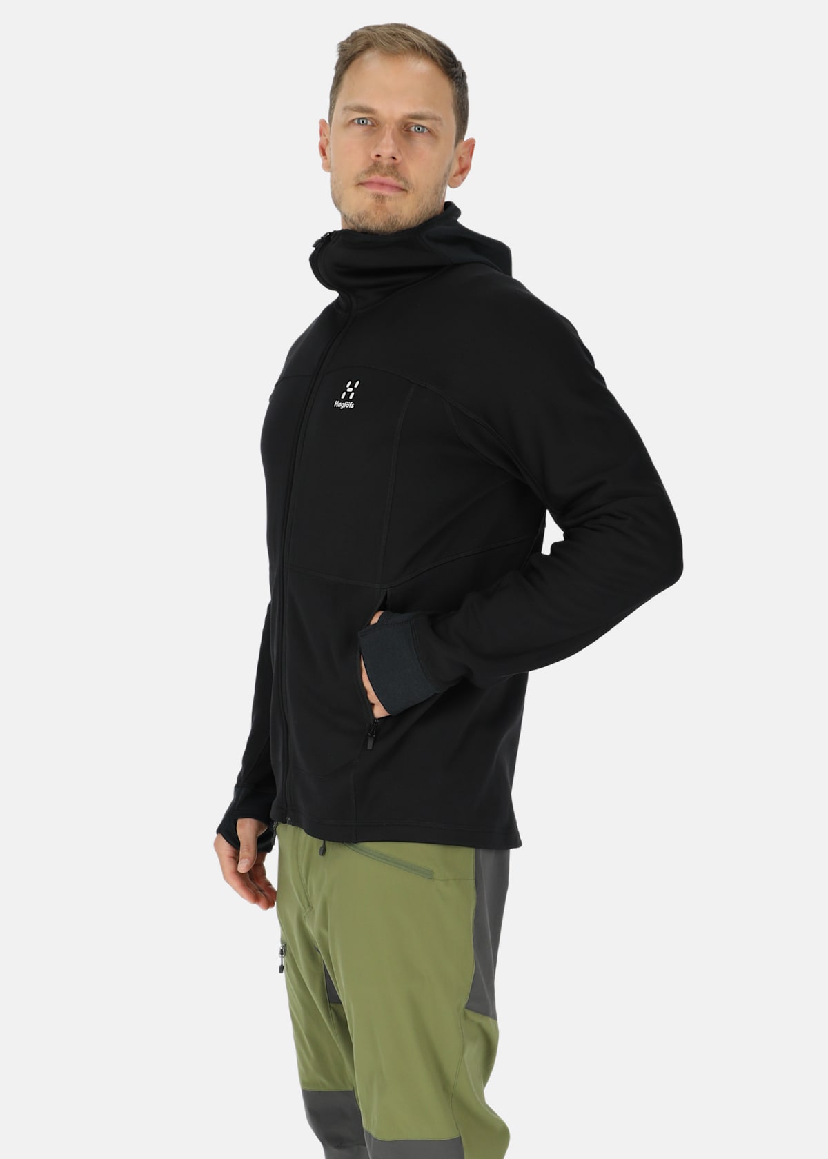 Alternativ bild 1 för Haglöfs Betula Hood Men True Black