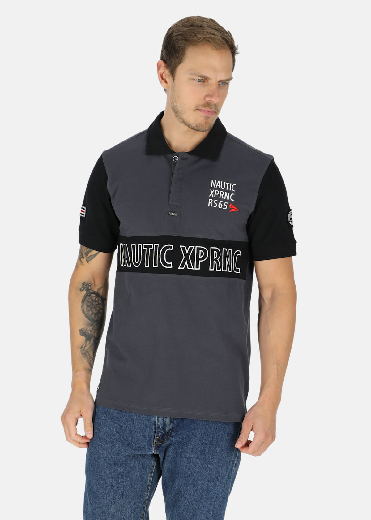 Marstrand Logo Piké |  - sv-se - herr - klader - skjortor-piketrojor - piketrojor - kortarmade-piketrojor | Padelspecialisterna