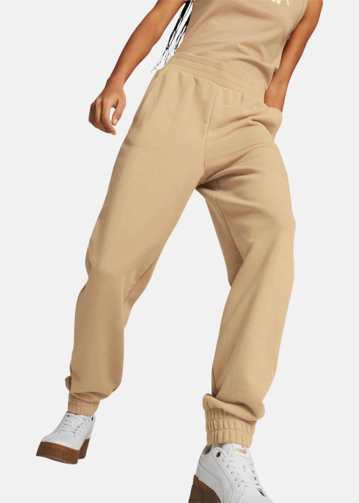 ESS+ Embroidery High-Waist Pan |  - sv-se - dam - klader - byxor - tranings-mjukis-vindbyxor - mjukisbyxor-sweatpants | Padelspecialisterna