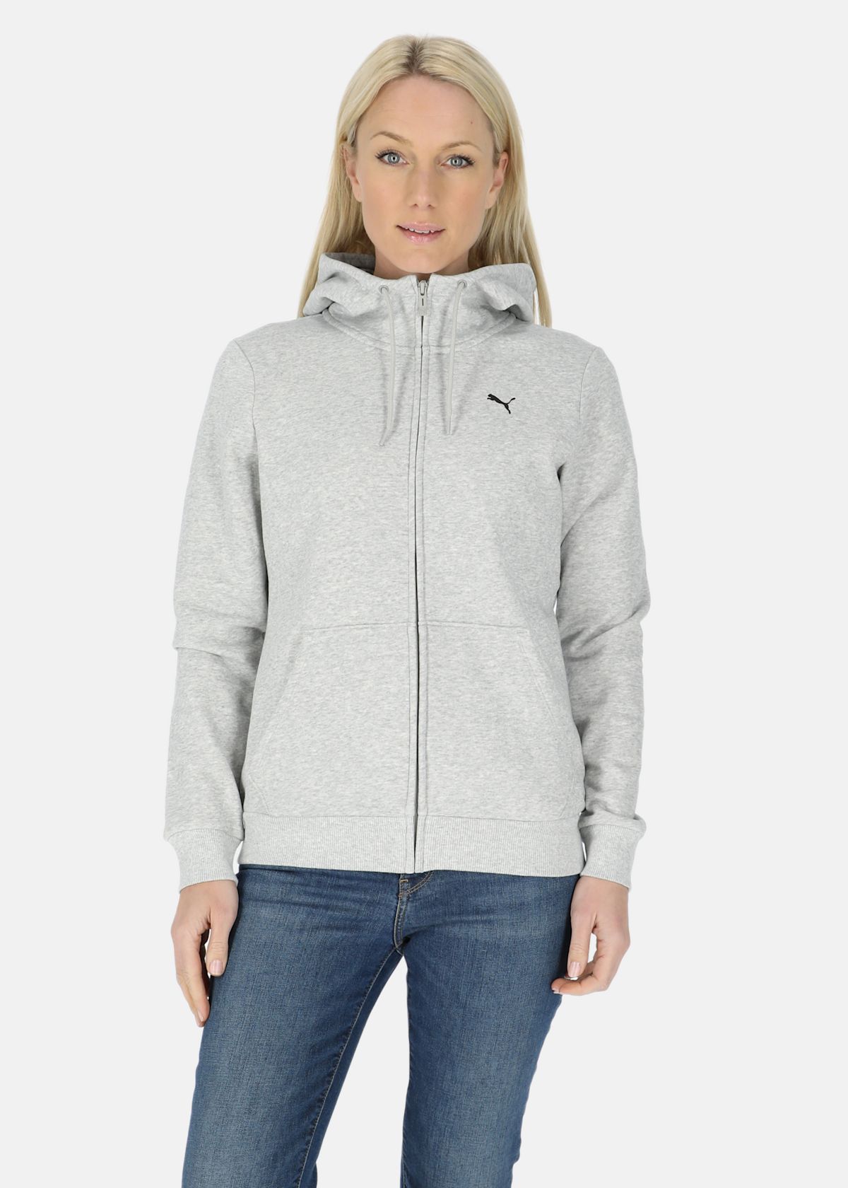 ESS Small Logo Full-Zip Hoodie |  - sv-se - dam - klader - trojor - huvtrojor - zip-hoodies | Padelspecialisterna