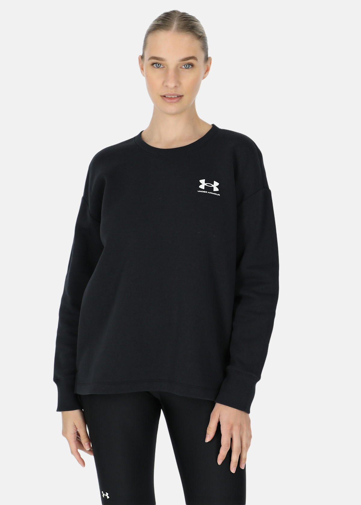 Rival Fleece Oversize Crew |  - sv-se - dam - klader - toppar-linnen - t-shirts-friluftsliv-vandring - t-shirts-langarmade | Padelspecialisterna