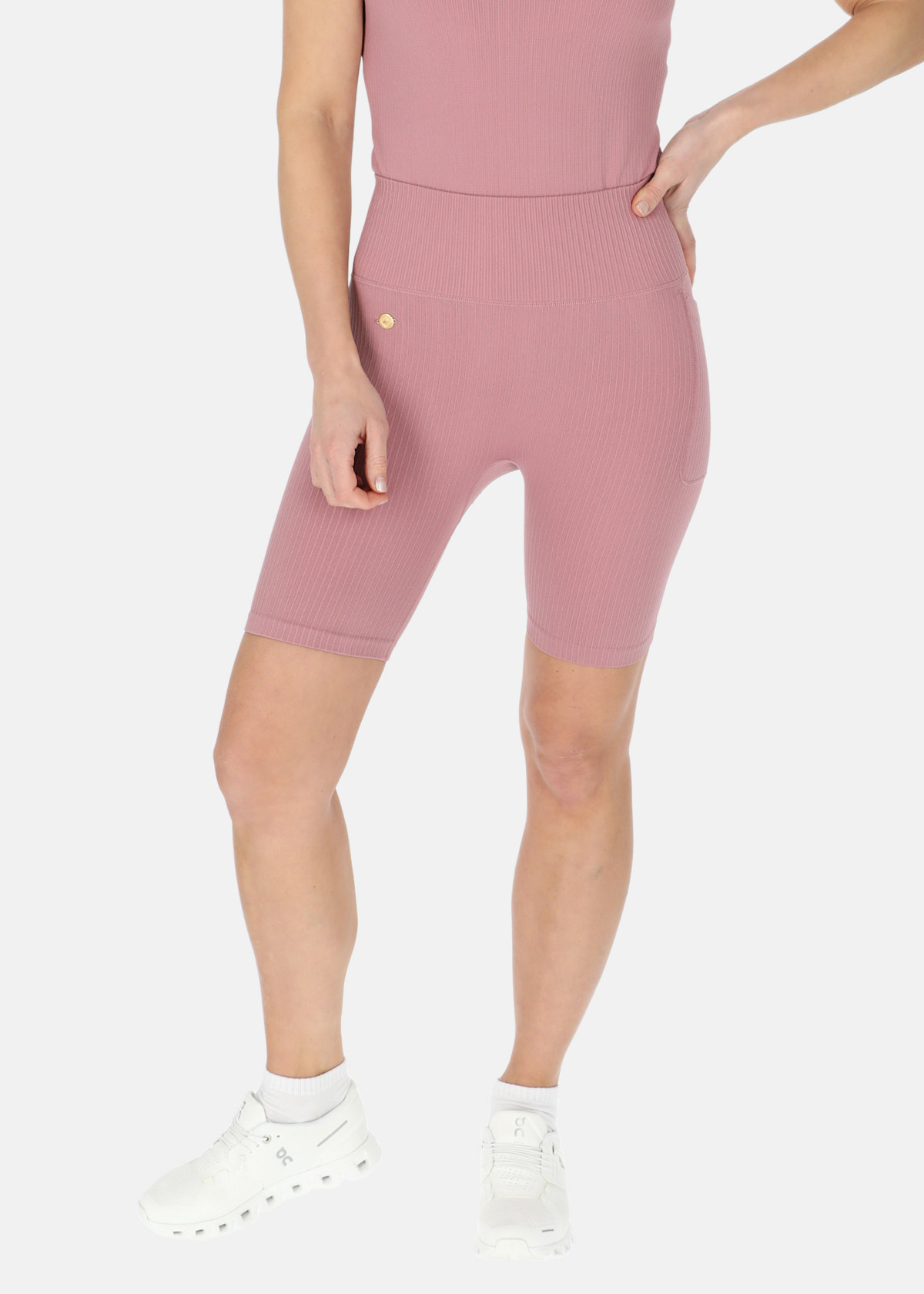 Ribbed Seamless Short Tights W
