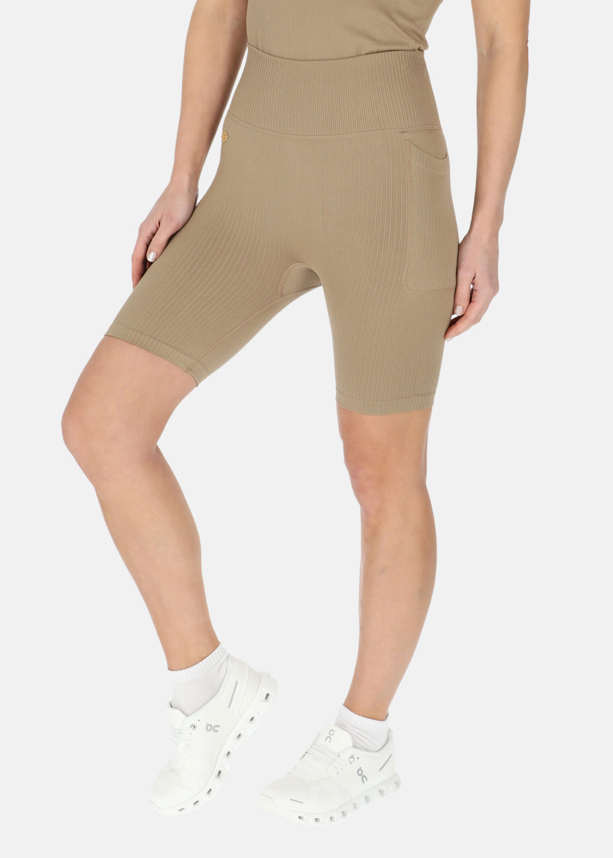 Ribbed Seamless Short Tights W