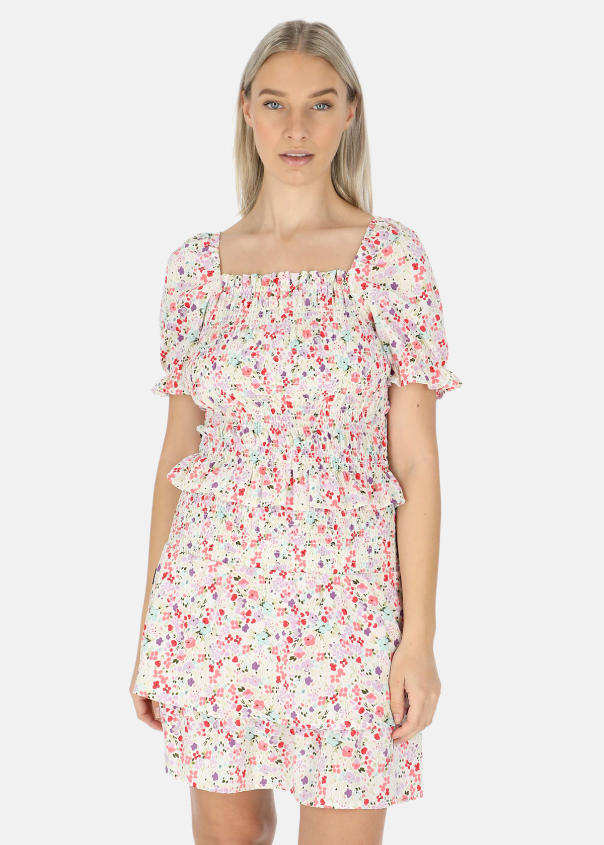 Miami Smock Top W |  - sv-se - dam - klader - toppar-linnen - blus - kortarmade-blusar | Padelspecialisterna