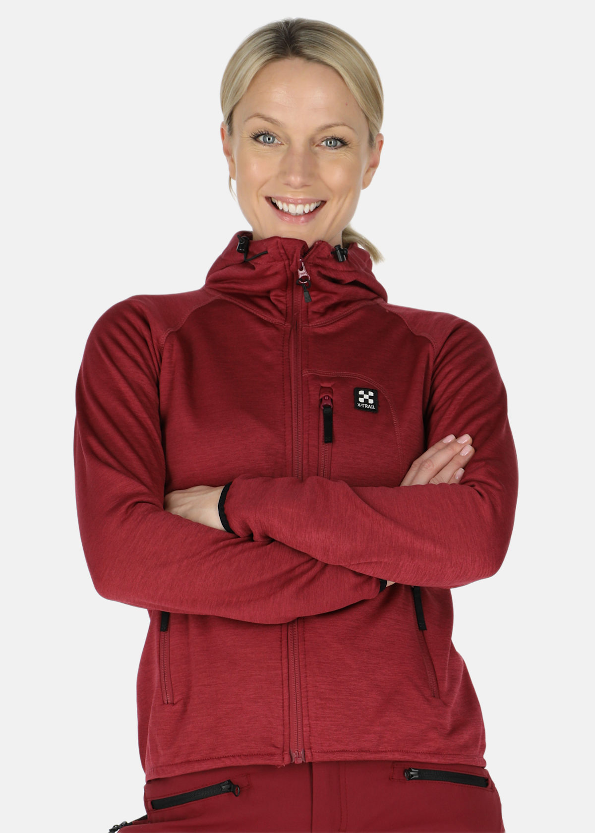 Colorado Stretch Melange Hood W |  - sv-se - dam - klader - trojor - fleecetrojor-fleecejackor - fleecetrojor-hel-dragkedja | Padelspecialisterna