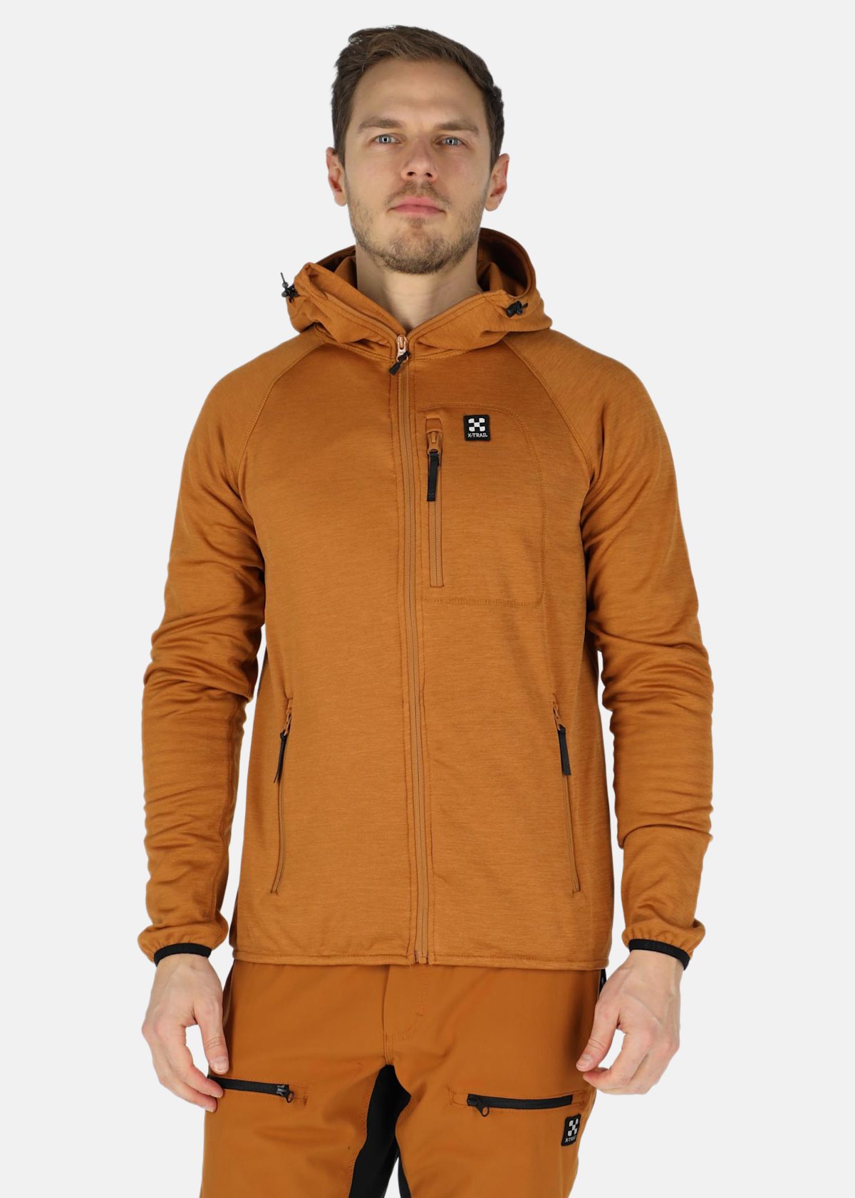 Colorado Stretch Melange Hood |  - sv-se - herr - klader - trojor - fleecetrojor-fleecejackor - fleecetrojor-hel-dragkedja | Padelspecialisterna