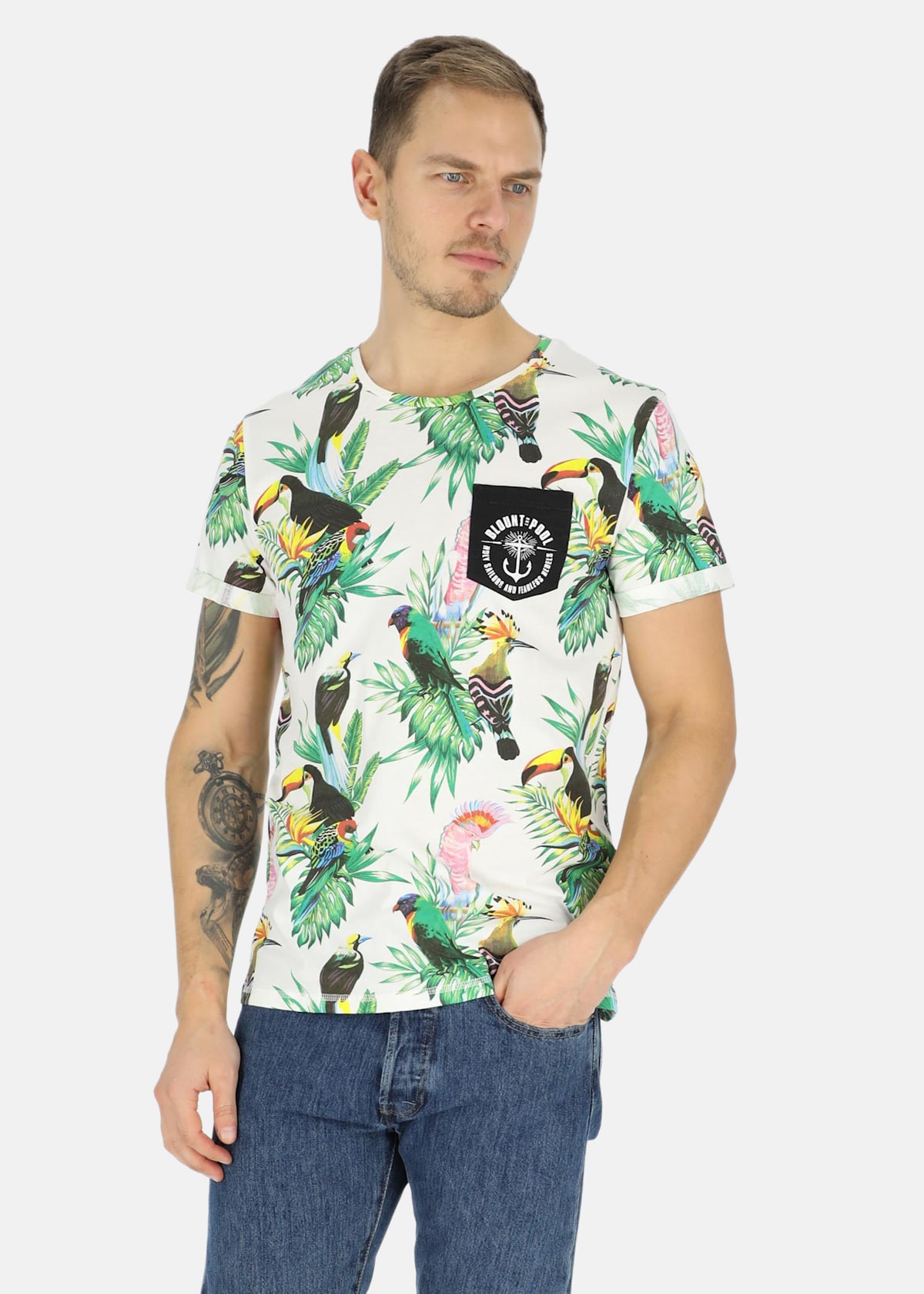 Tropical Pocket Tee |  - sv-se - herr - klader - t-shirts-linnen - t-shirt-vardag-sport - kortarmad-t-shirt-vardag-sport | Padelspecialisterna