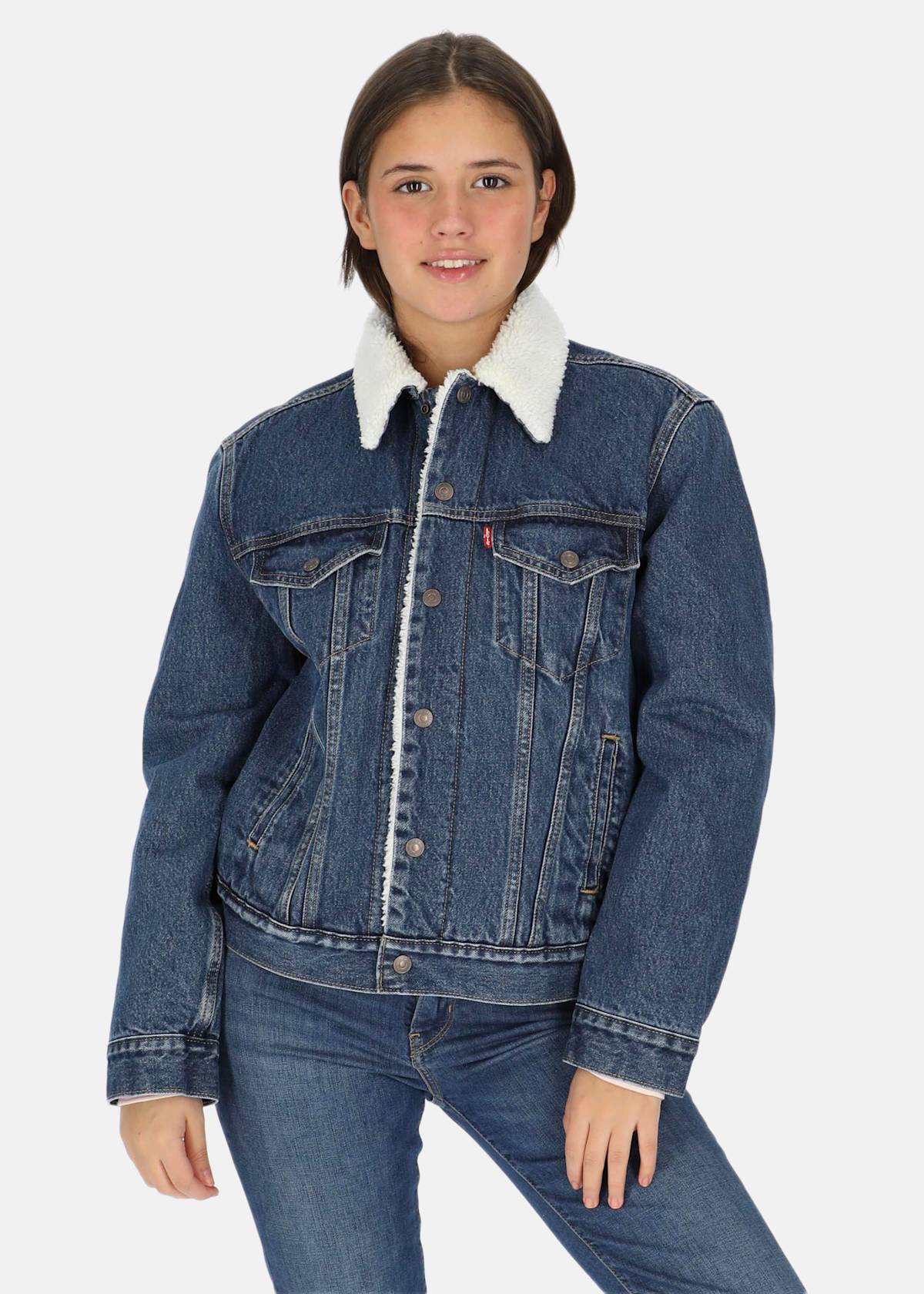 EXBF SHERPA TRUCKER |  - sv-se - dam - klader - jackor - vardags-modejackor - jeansjackor | Padelspecialisterna