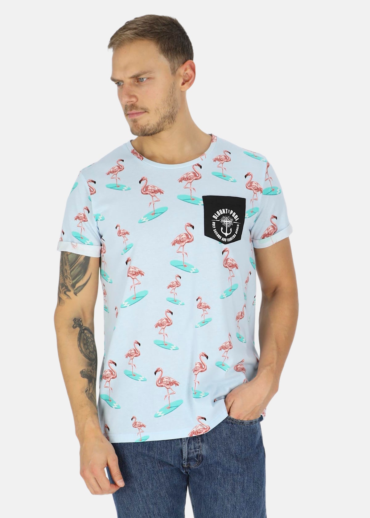 Tropical Pocket Tee |  - sv-se - herr - klader - t-shirts-linnen - t-shirt-vardag-sport - kortarmad-t-shirt-vardag-sport | Padelspecialisterna