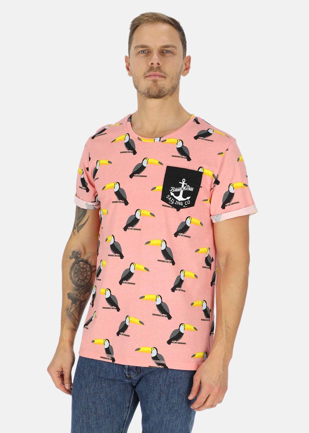 Tropical Pocket Tee |  - sv-se - herr - klader - t-shirts-linnen - t-shirt-vardag-sport - kortarmad-t-shirt-vardag-sport | Padelspecialisterna