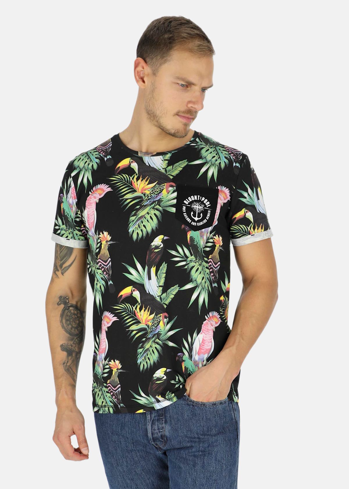 Tropical Pocket Tee |  - sv-se - herr - klader - t-shirts-linnen - t-shirt-vardag-sport - kortarmad-t-shirt-vardag-sport | Padelspecialisterna