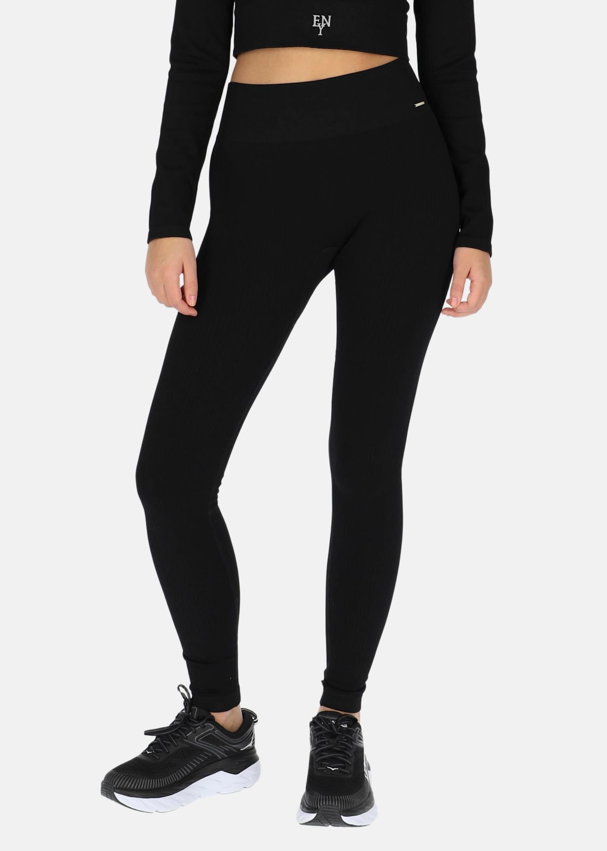 High Waist Rib Seamless Tights |  - sv-se - dam - klader - byxor - tights-leggings - traningstights - traningstights-langa | Padelspecialisterna