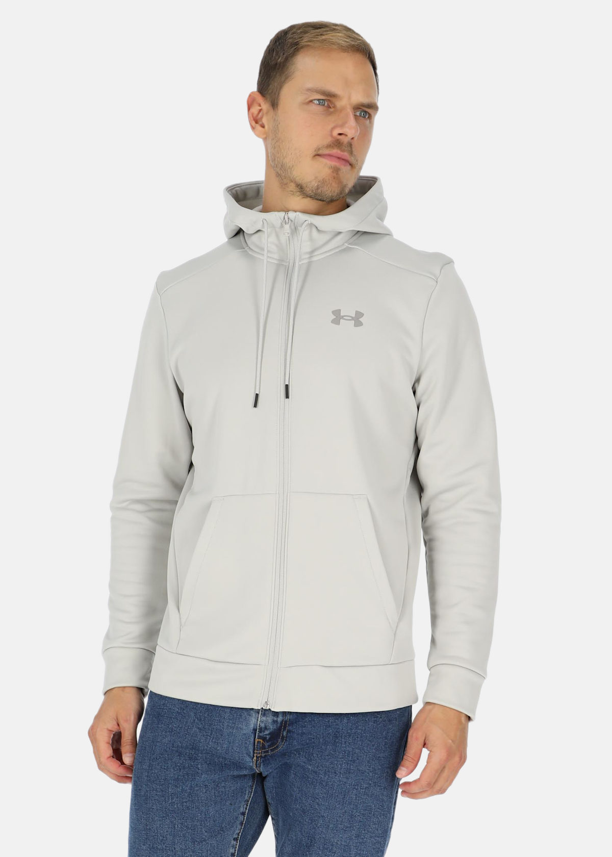 UA Armour Fleece FZ Hoodie |  - sv-se - herr - klader - trojor - huvtrojor - zip-hoodie | Padelspecialisterna