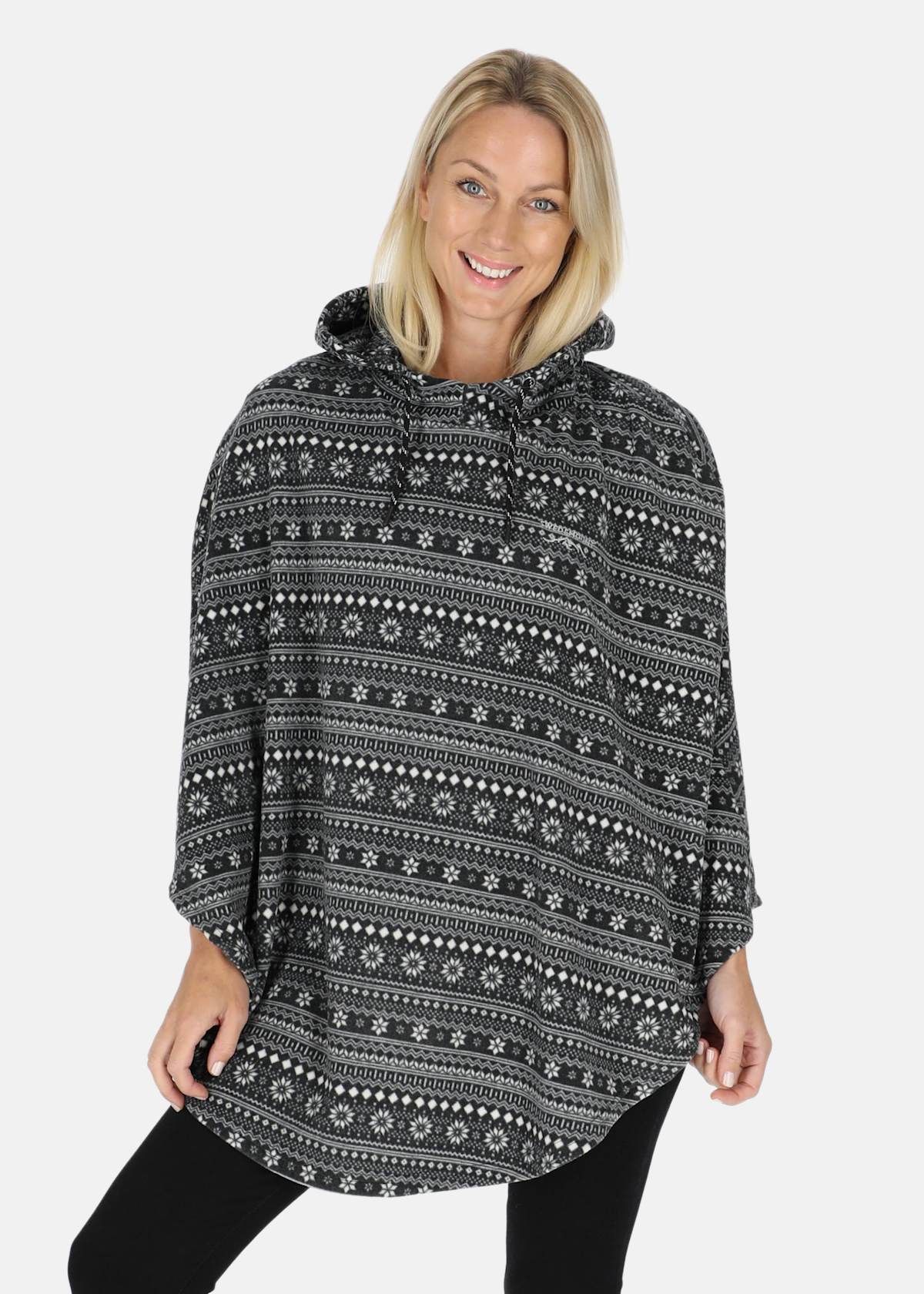 Idre Poncho II W |  - sv-se - dam - klader - trojor - fleecetrojor-fleecejackor - fleecetrojor-hel-dragkedja | Padelspecialisterna