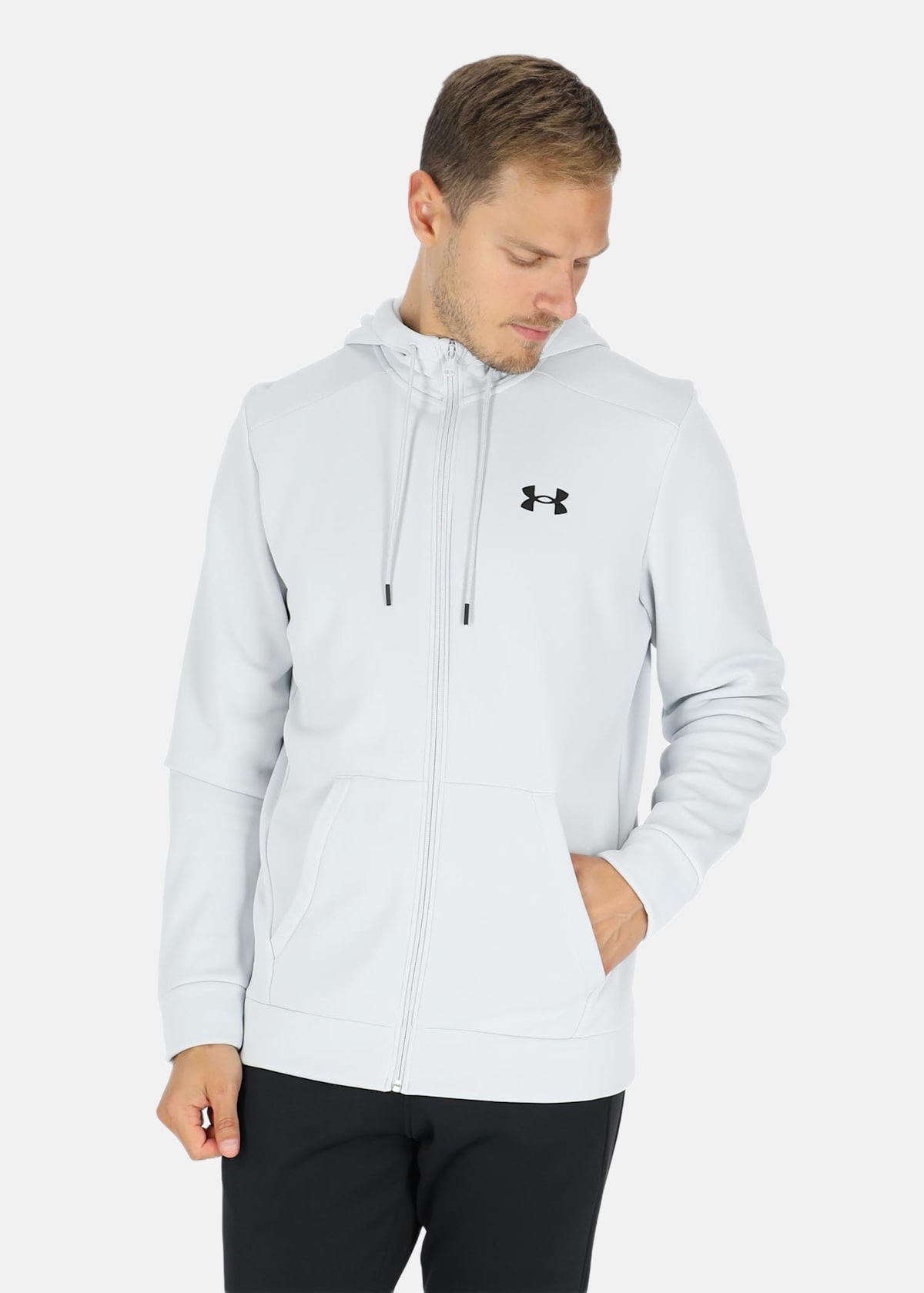 UA Armour Fleece FZ Hoodie |  - sv-se - herr - klader - trojor - huvtrojor - zip-hoodie | Padelspecialisterna
