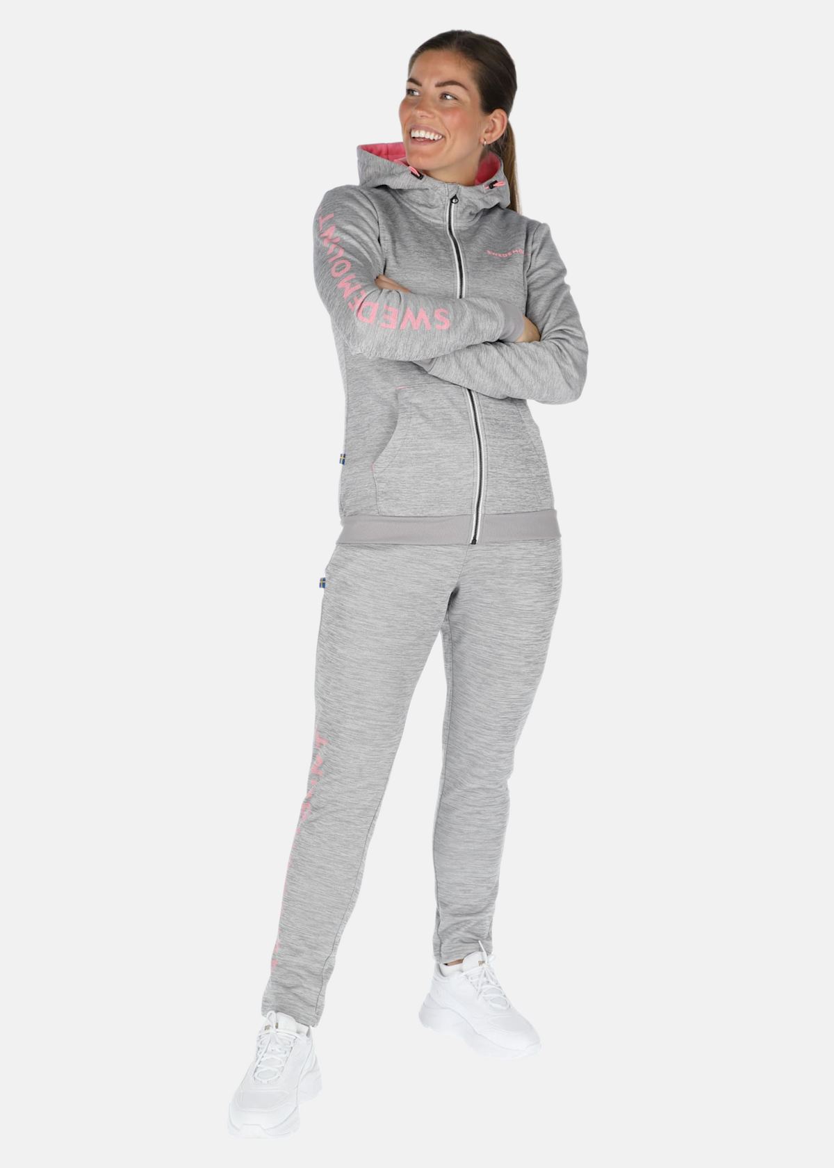 Training Logo Zip hood W |  - sv-se - dam - klader - trojor - huvtrojor - zip-hoodies | Padelspecialisterna