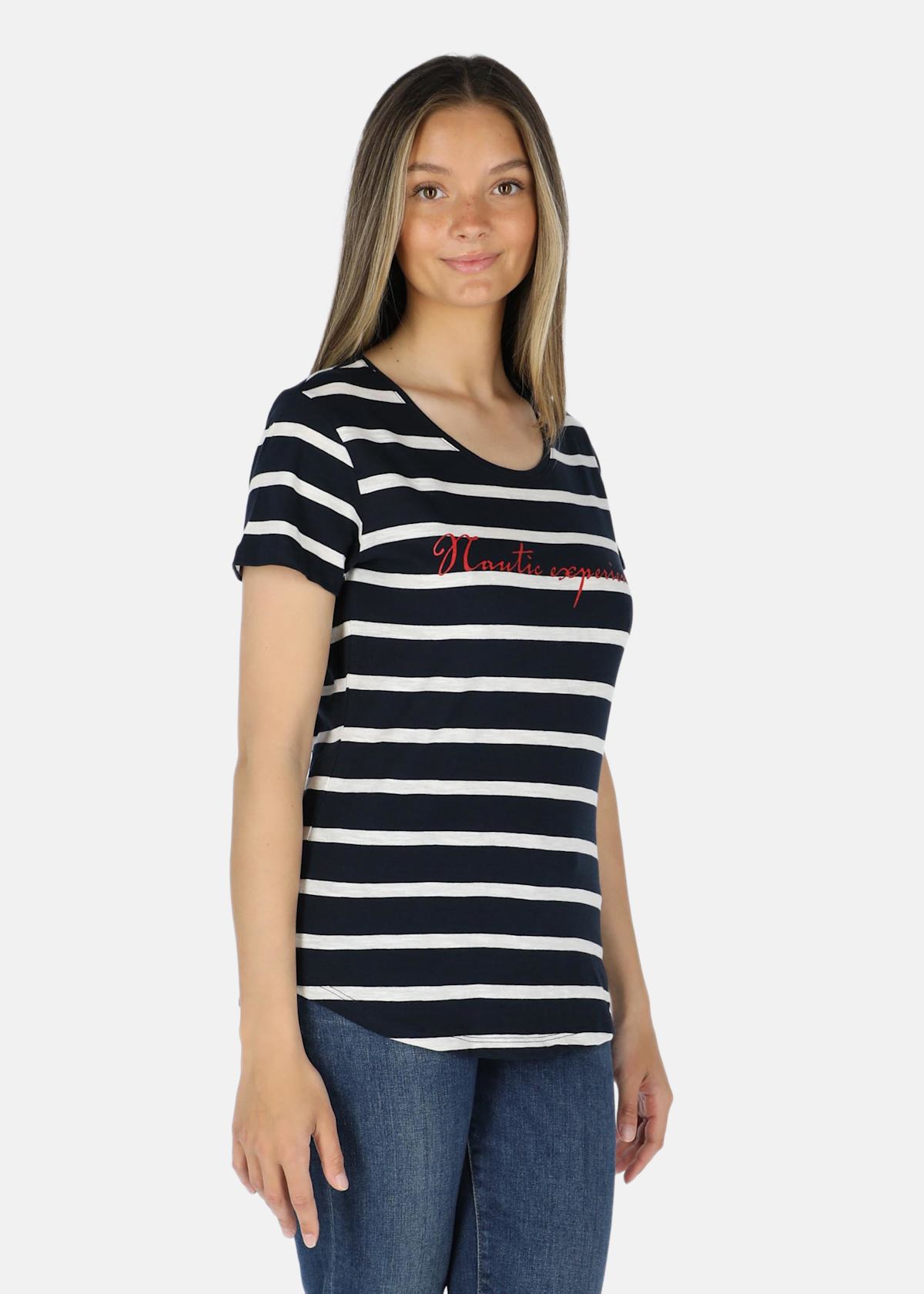 Ocean Stripe Tee W |  - sv-se - dam - klader - toppar-linnen - linnen - linnen-vardag-sport | Padelspecialisterna