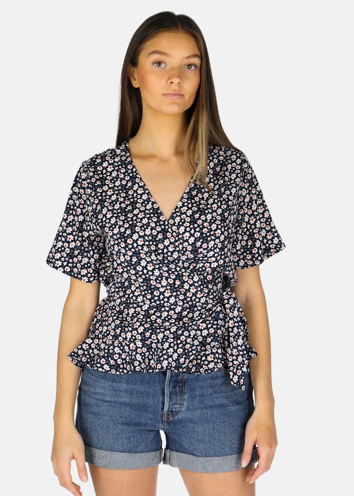 Sankt Claud Wrap Top W |  - sv-se - dam - klader - toppar-linnen - blus - kortarmade-blusar | Padelspecialisterna