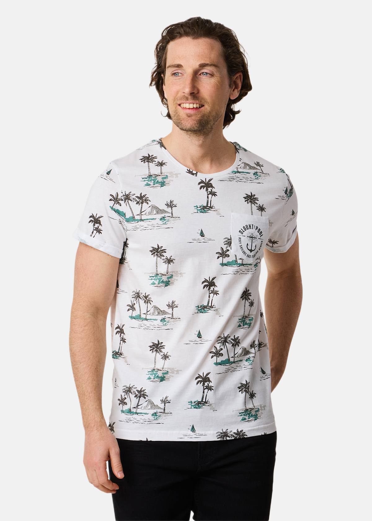 Tropical Pocket Tee |  - sv-se - herr - klader - t-shirts-linnen - t-shirt-vardag-sport - kortarmad-t-shirt-vardag-sport | Padelspecialisterna
