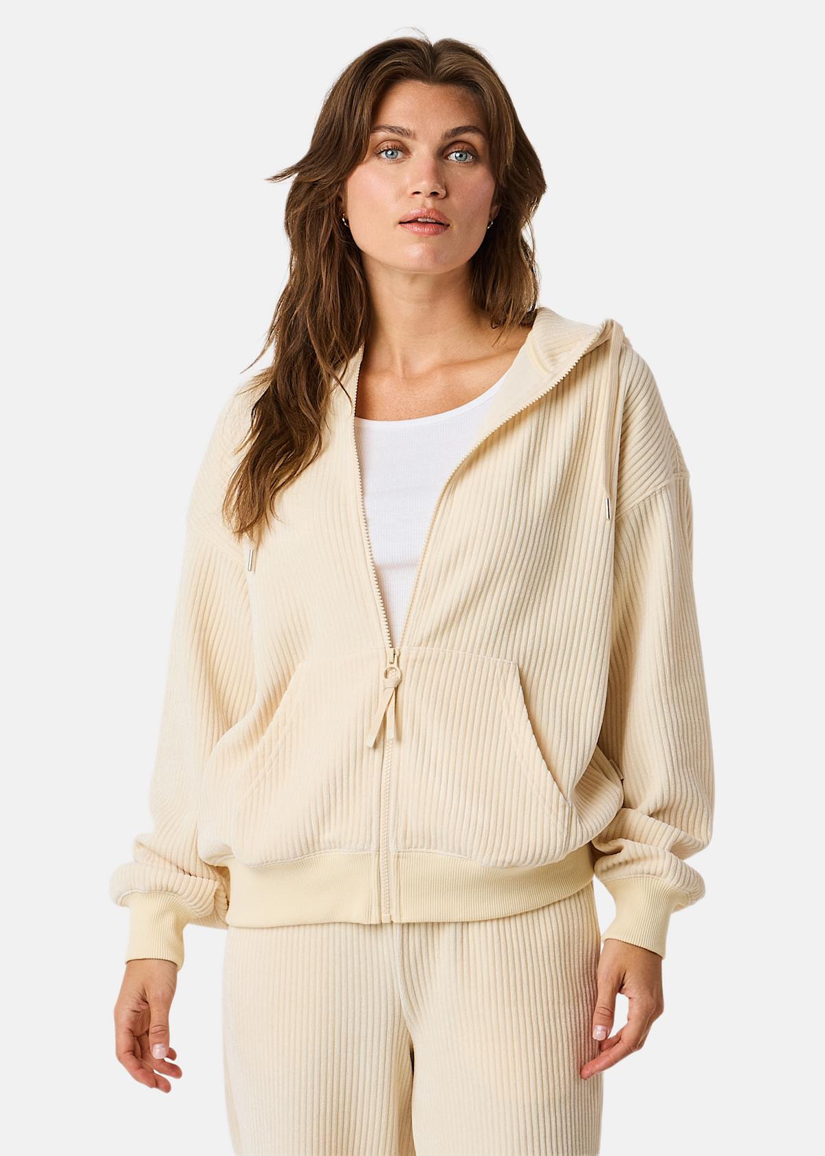 Chenille Lounge Full Zip Hoodie W |  - sv-se - dam - klader - trojor - huvtrojor - zip-hoodies | Padelspecialisterna