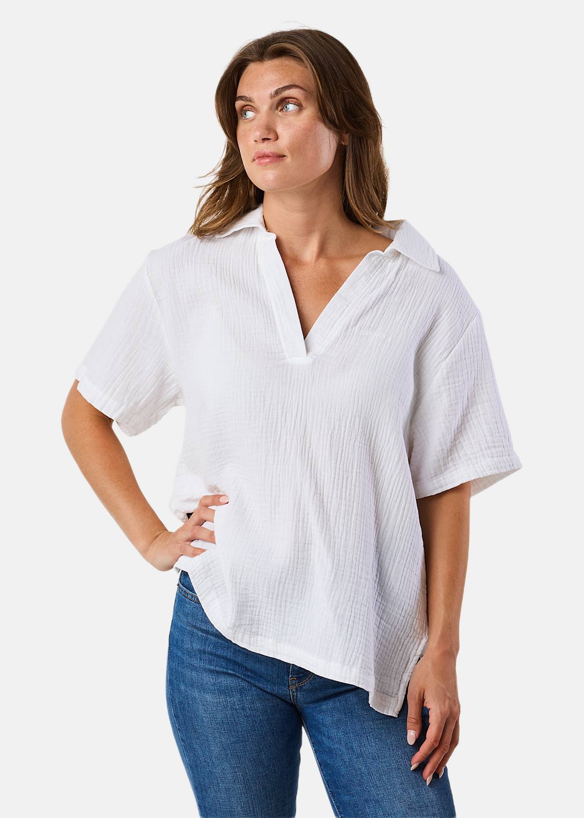 Maxime Blouse W |  - sv-se - dam - klader - toppar-linnen - blus - kortarmade-blusar | Padelspecialisterna