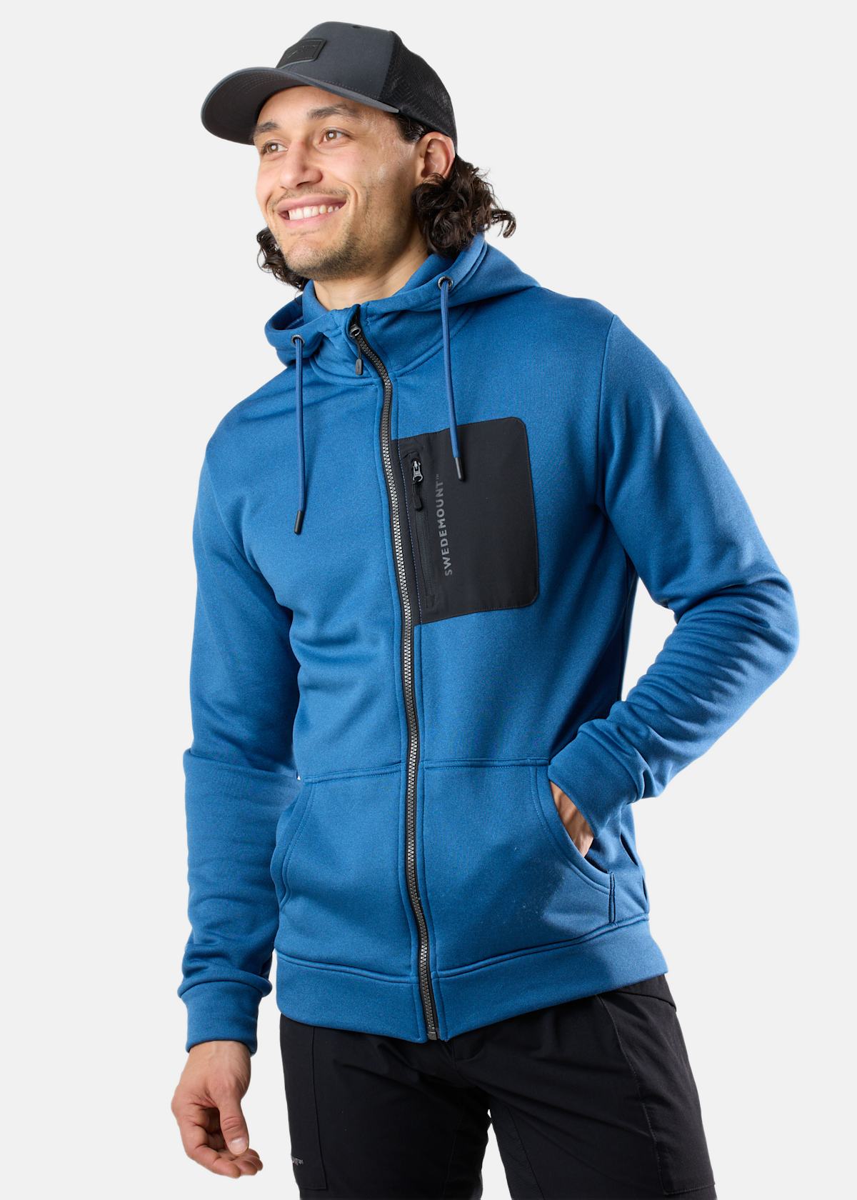 Trondheim Stretch Full Zip Hood |  - sv-se - herr - klader - trojor - huvtrojor - zip-hoodie | Padelspecialisterna