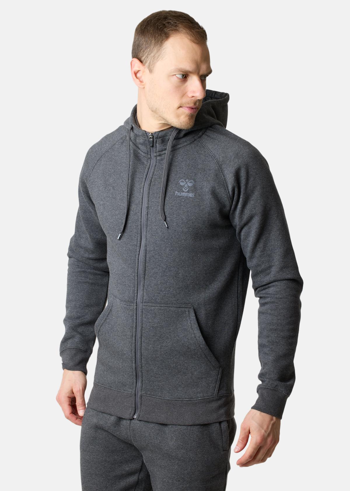 hmlBEE CLASSIC ZIP HOODIE |  - sv-se - herr - klader - trojor - huvtrojor - hoodie | Padelspecialisterna