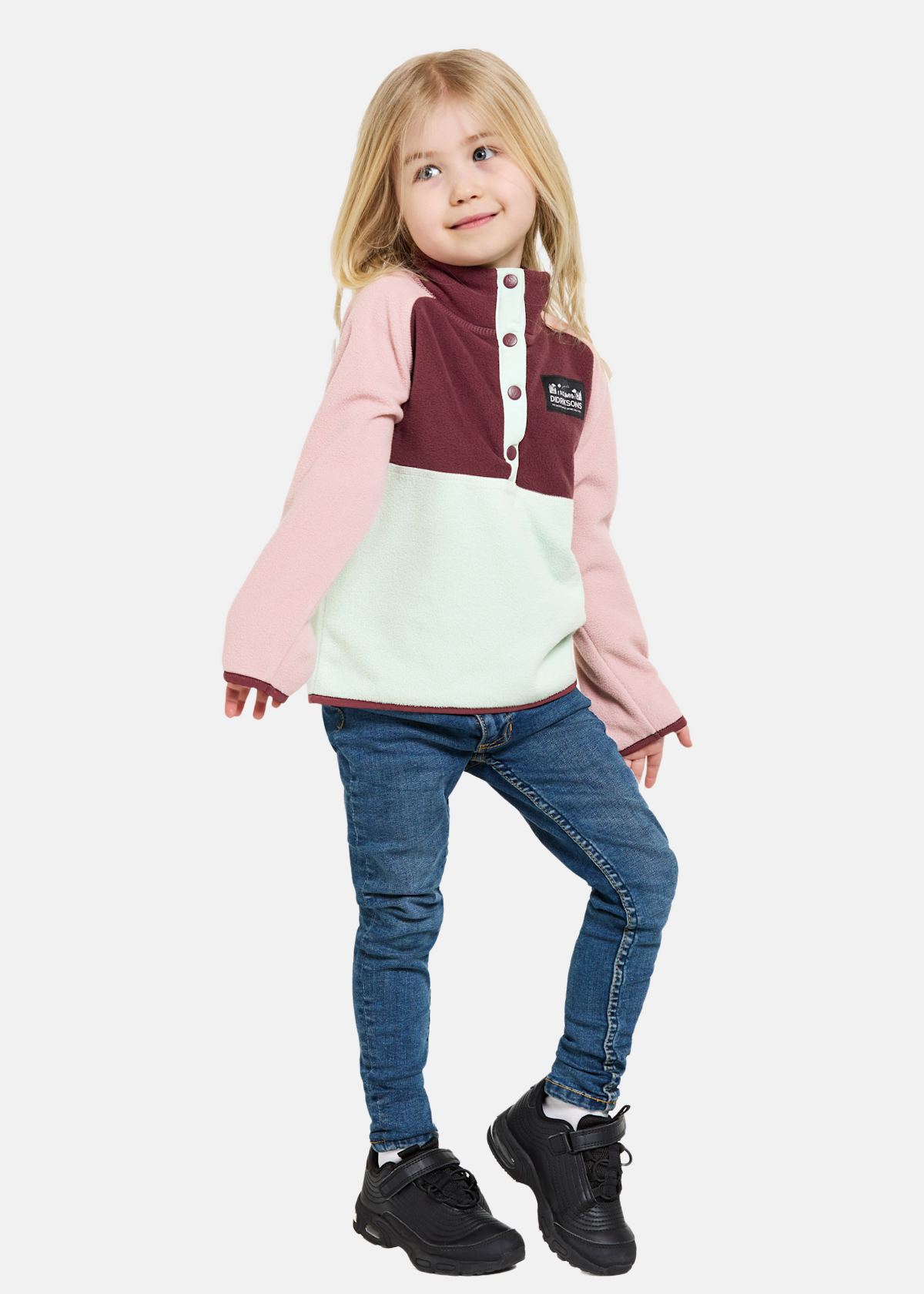 Alternativ bild 1 för Didriksons Monte Kids Half Bu 4 Pale Mint