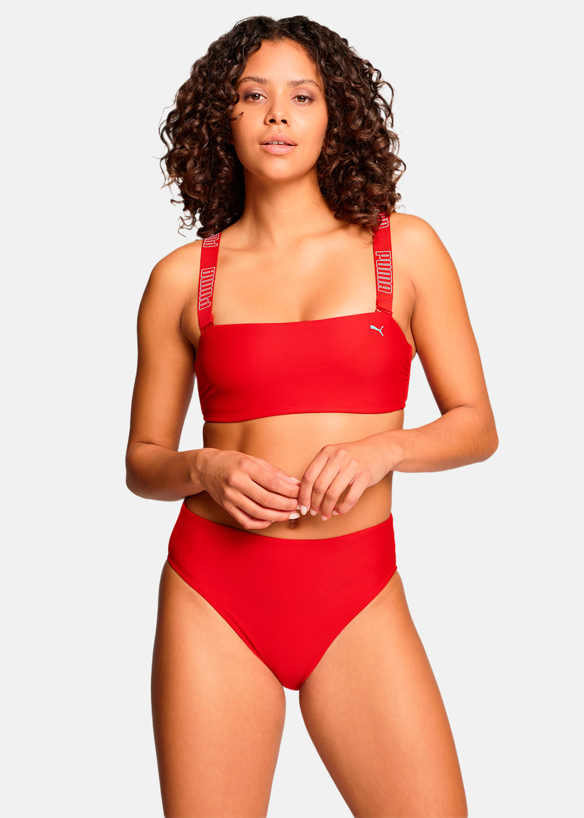Alternativ bild 1 för Puma Bandeau Bikini Top Röd Large Dam