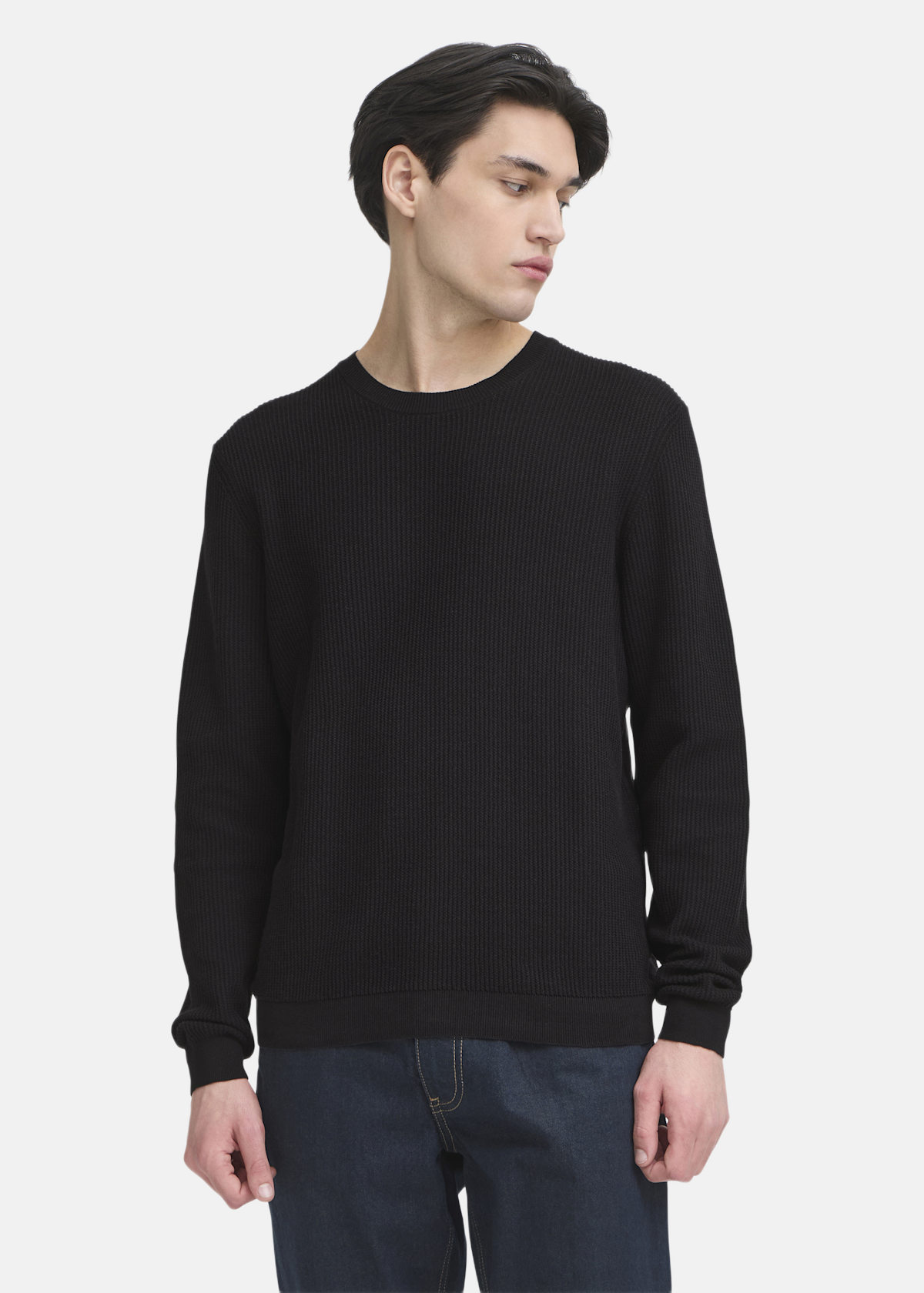 CFNOAR structured crew neck kn |  - sv-se - herr - klader - trojor - fleecetrojor-fleecejackor | Padelspecialisterna