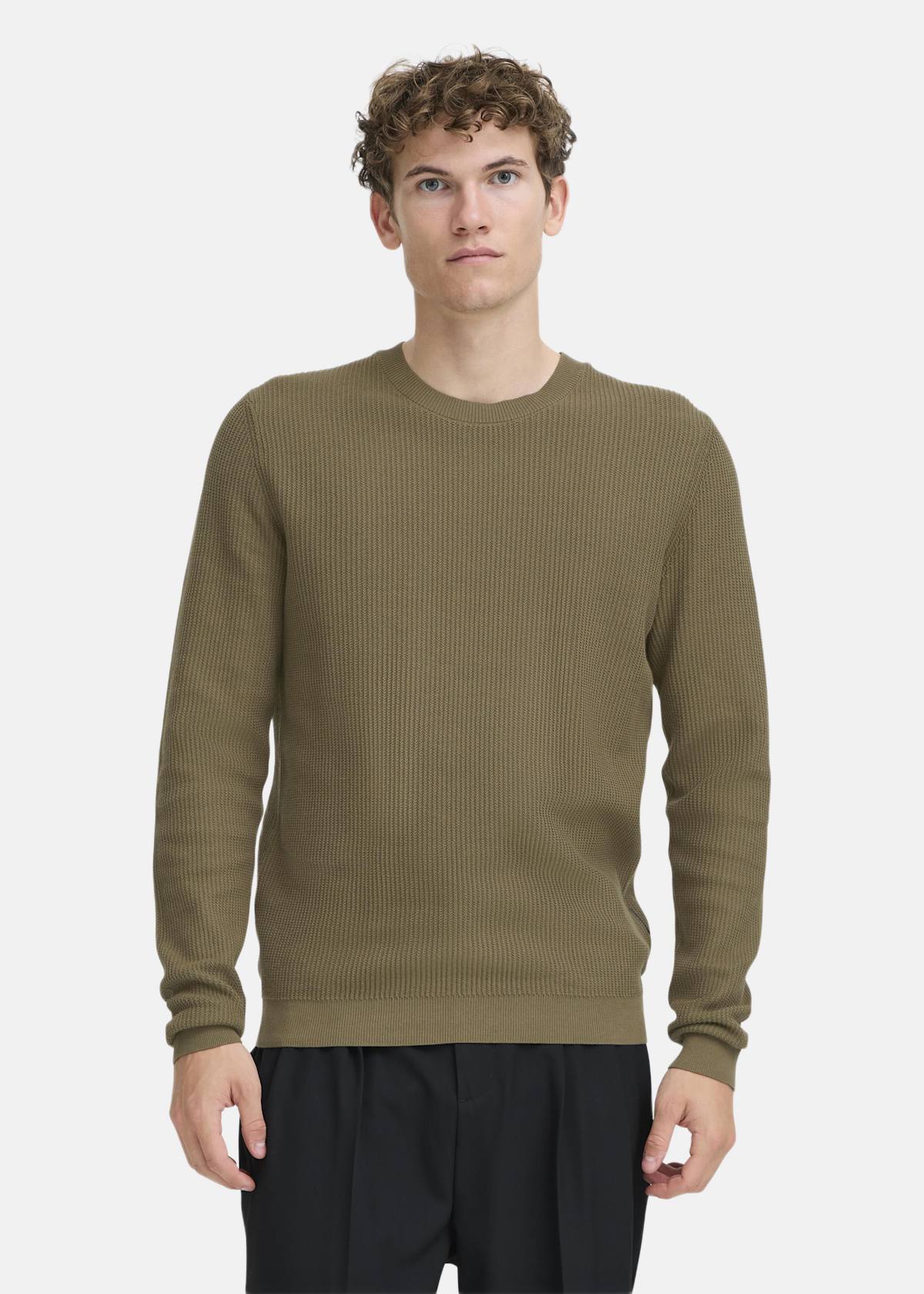 CFNOAR structured crew neck kn |  - sv-se - herr - klader - trojor - fleecetrojor-fleecejackor | Padelspecialisterna
