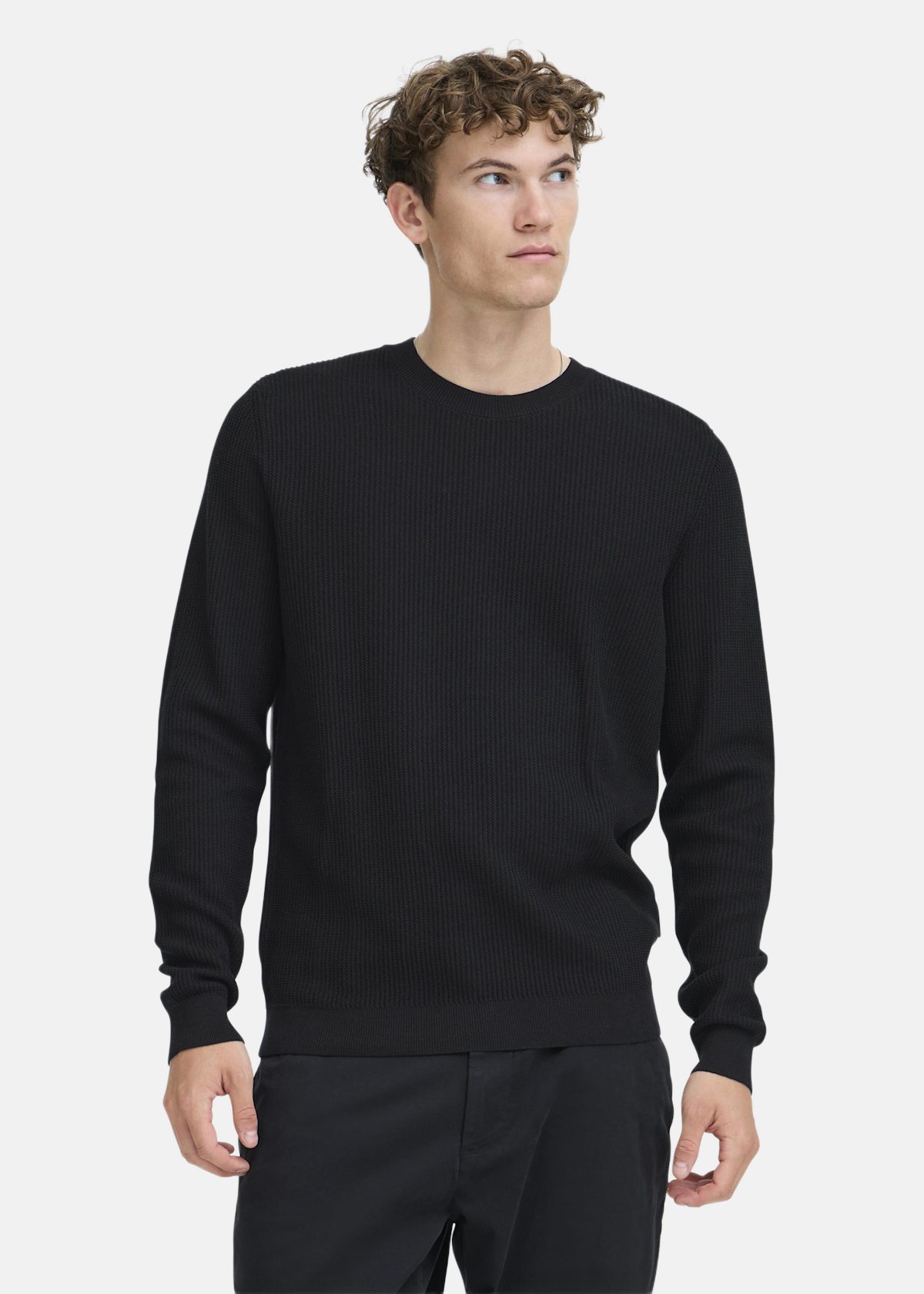 CFNOAR structured crew neck kn |  - sv-se - herr - klader - trojor - fleecetrojor-fleecejackor | Padelspecialisterna