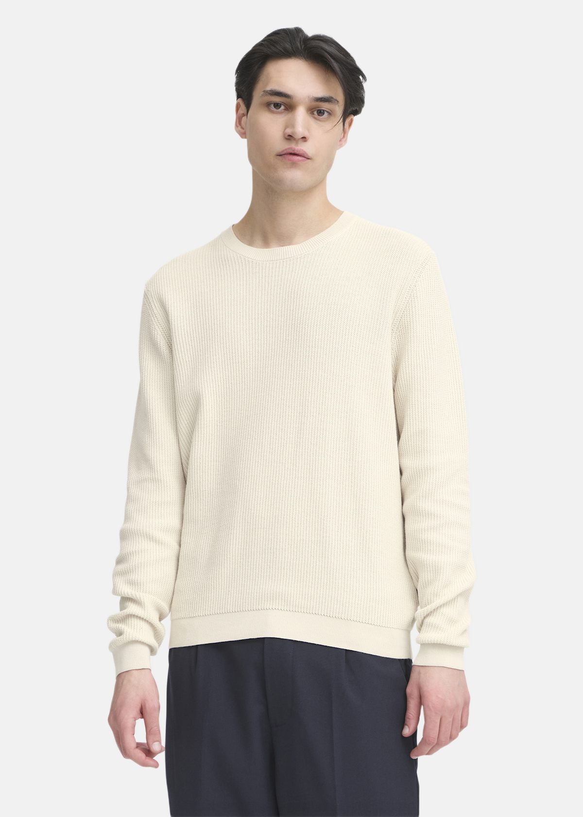 CFNOAR structured crew neck kn |  - sv-se - herr - klader - trojor - fleecetrojor-fleecejackor | Padelspecialisterna