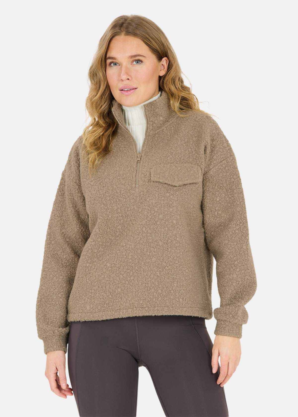 Florrie W Sherpa Half zip |  - sv-se - dam - klader - trojor - sweatshirts | Padelspecialisterna