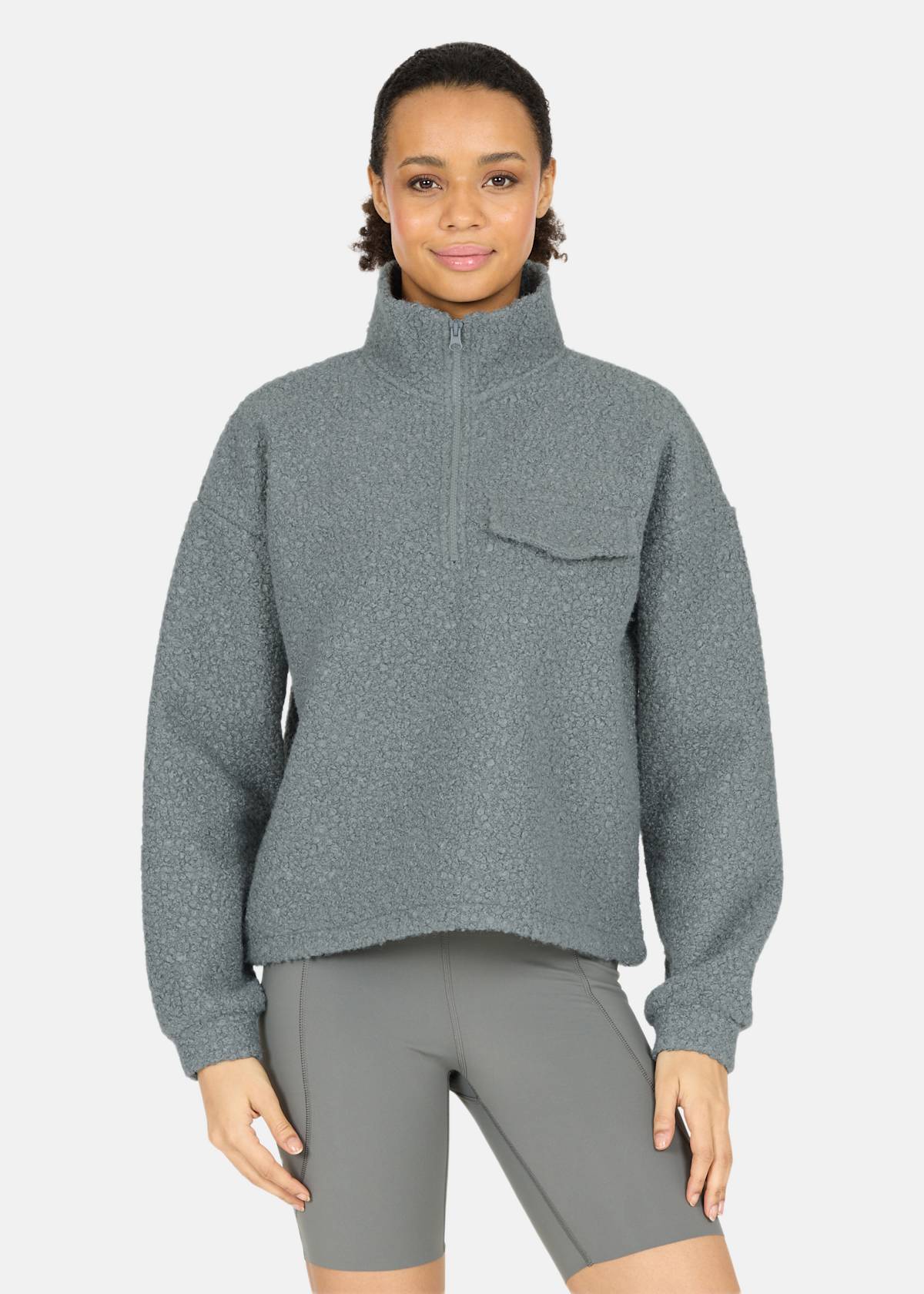 Florrie W Sherpa Half zip |  - sv-se - dam - klader - trojor - sweatshirts | Padelspecialisterna