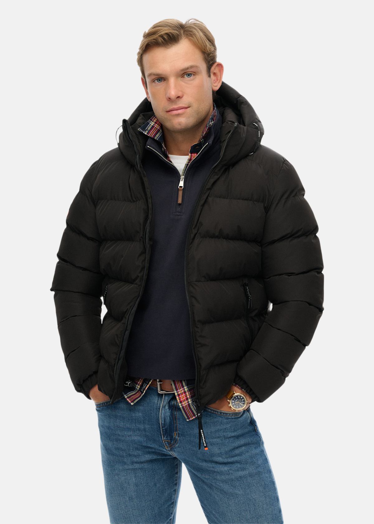HOODED SPORTS PUFFER JACKET |  - sv-se - herr - klader - jackor - vardags-modejackor - vardagsjackor | Padelspecialisterna