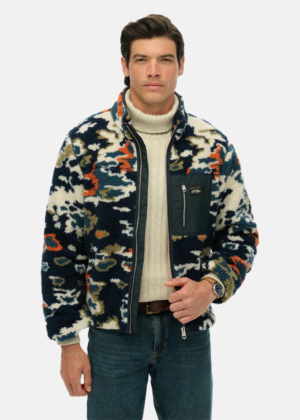 PRINTED FLEECE ZIP THRU