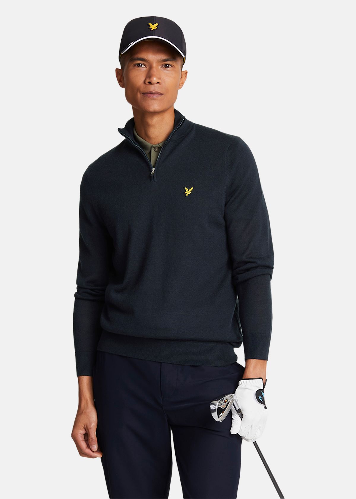 Golf Quarter Zip Merino Jumper |  - sv-se - herr - klader - trojor - stickade-trojor | Padelspecialisterna