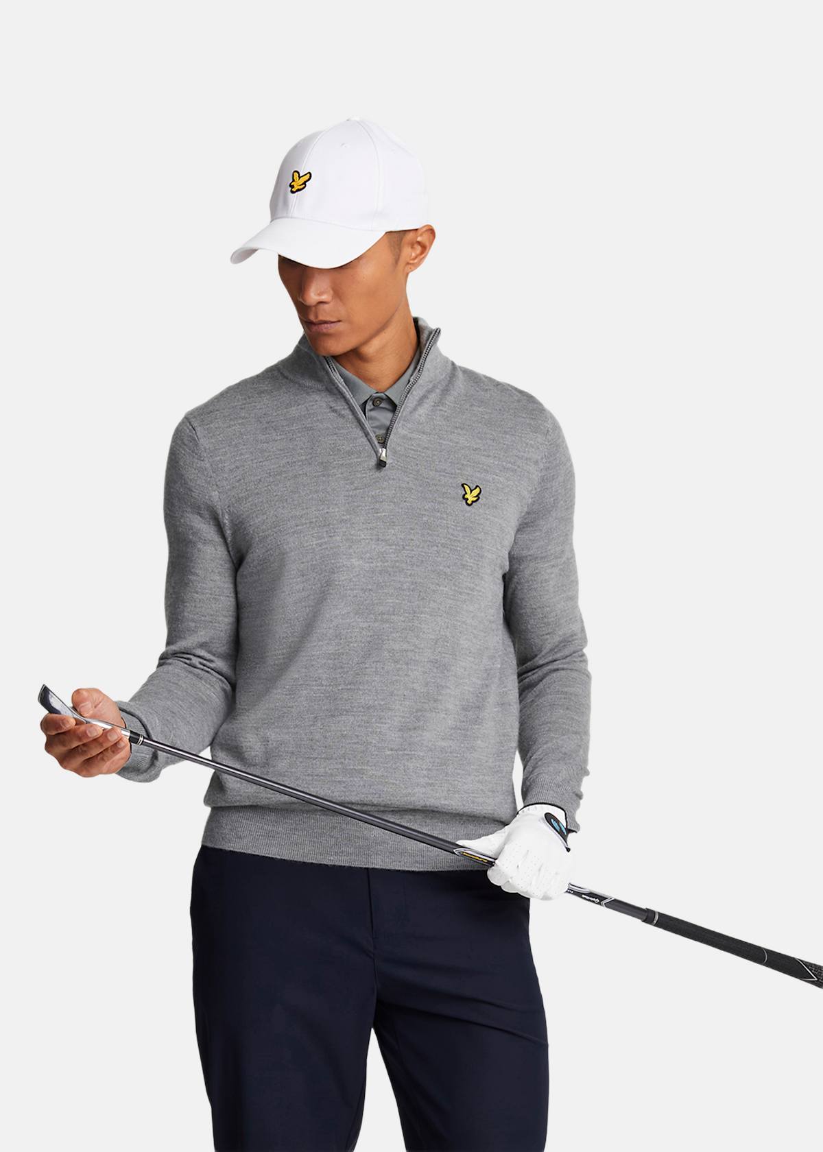 Golf Quarter Zip Merino Jumper |  - sv-se - herr - klader - trojor - stickade-trojor | Padelspecialisterna