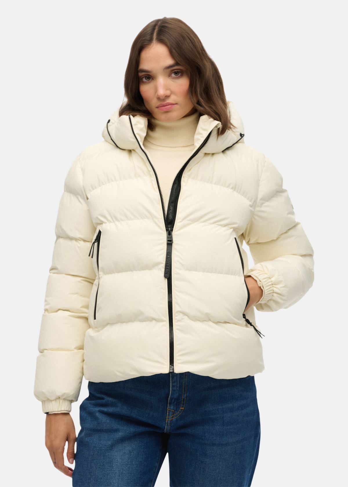 HOODED SPORTS PUFFER JACKET |  - sv-se - dam - klader - jackor - vardags-modejackor - fodrade-vardagsjackor | Padelspecialisterna