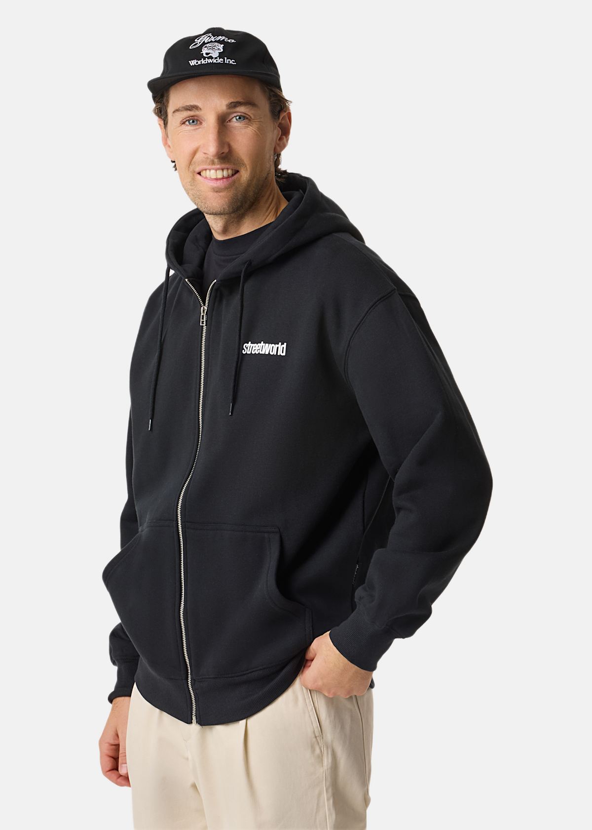 Streetworld Classic Zip Hoodie |  - sv-se - herr - klader - trojor - huvtrojor - zip-hoodie | Padelspecialisterna