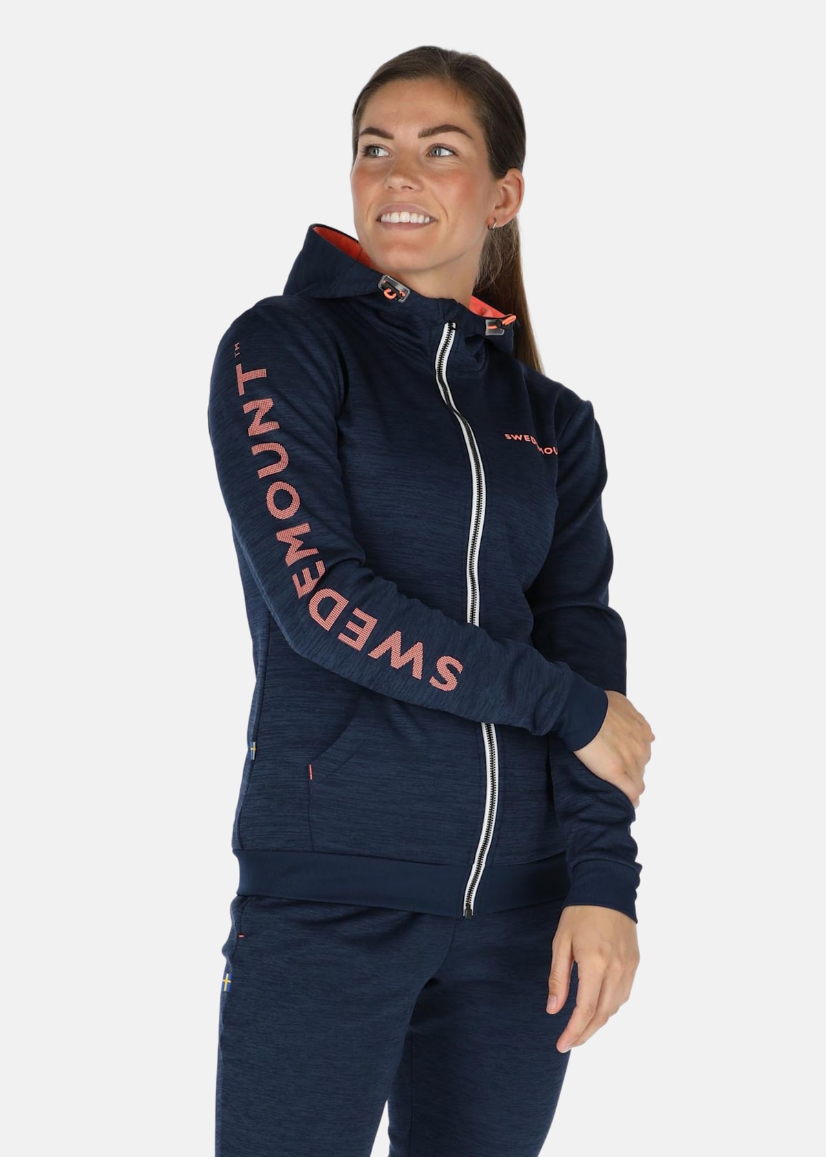 Training Logo Zip hood W |  - sv-se - dam - klader - trojor - huvtrojor - zip-hoodies | Padelspecialisterna