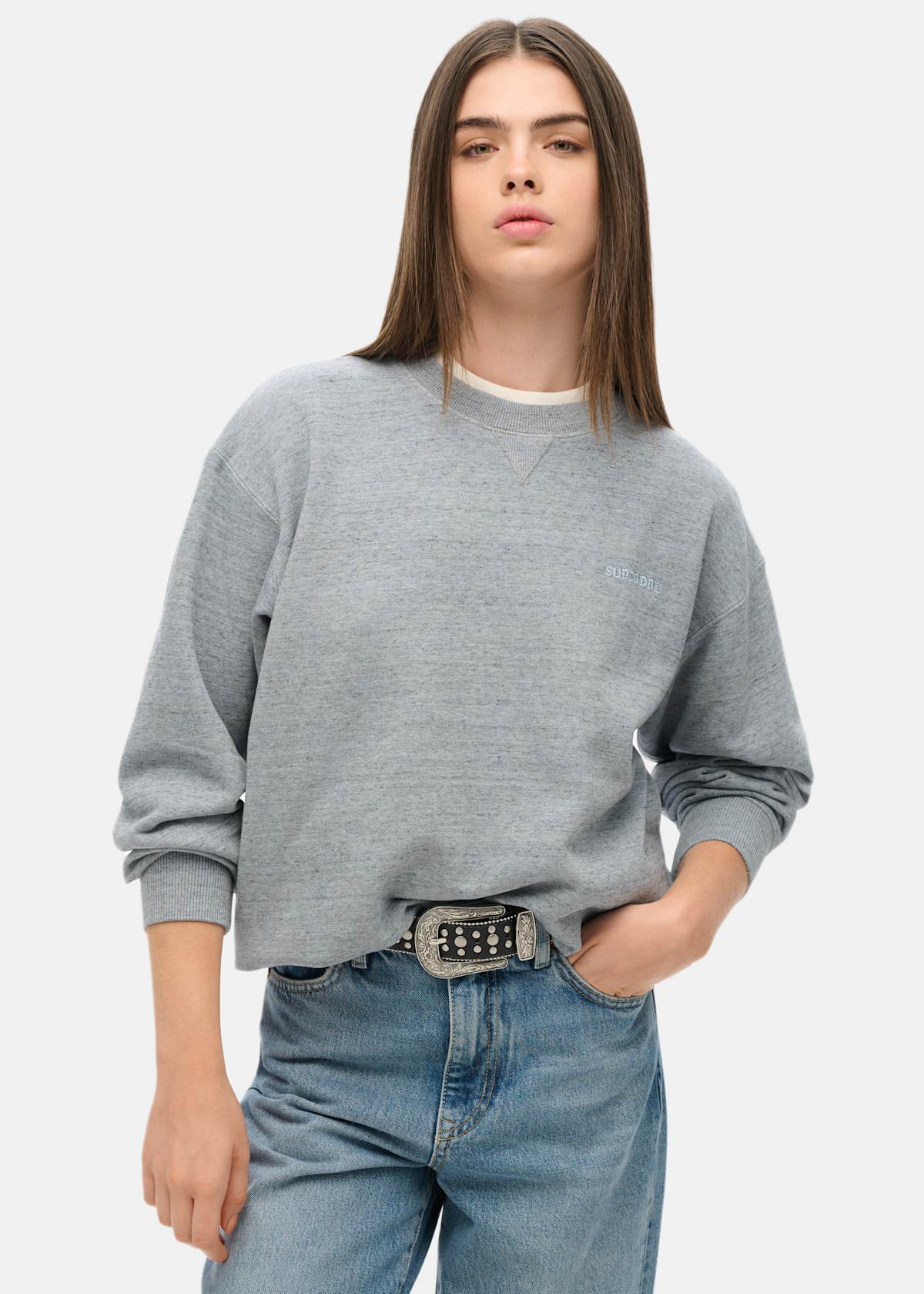 Essential Logo Overdyed Sweat |  - sv-se - dam - klader - trojor - sweatshirts | Padelspecialisterna