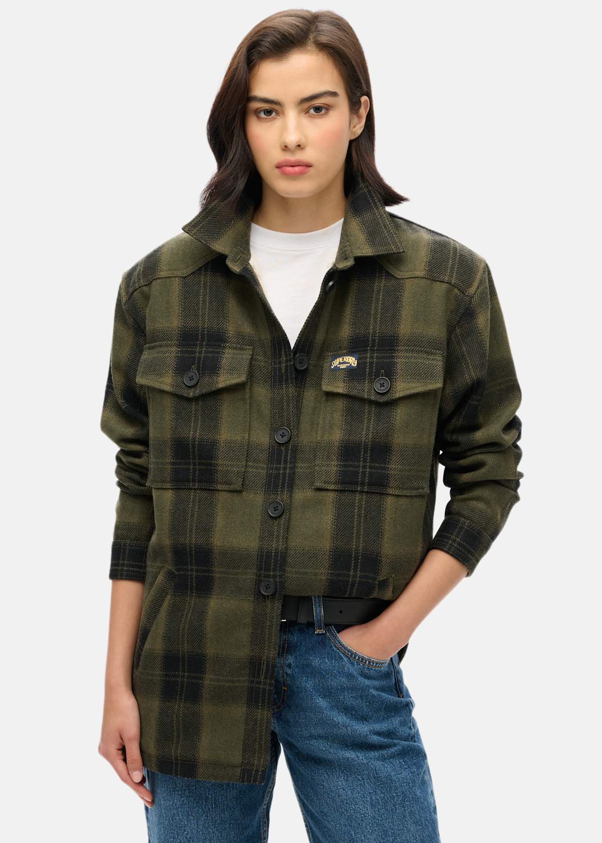 Borg Check Overshirt |  - sv-se - dam - klader - skjortor-piketrojor - skjortor - langarmade-skjortor | Padelspecialisterna