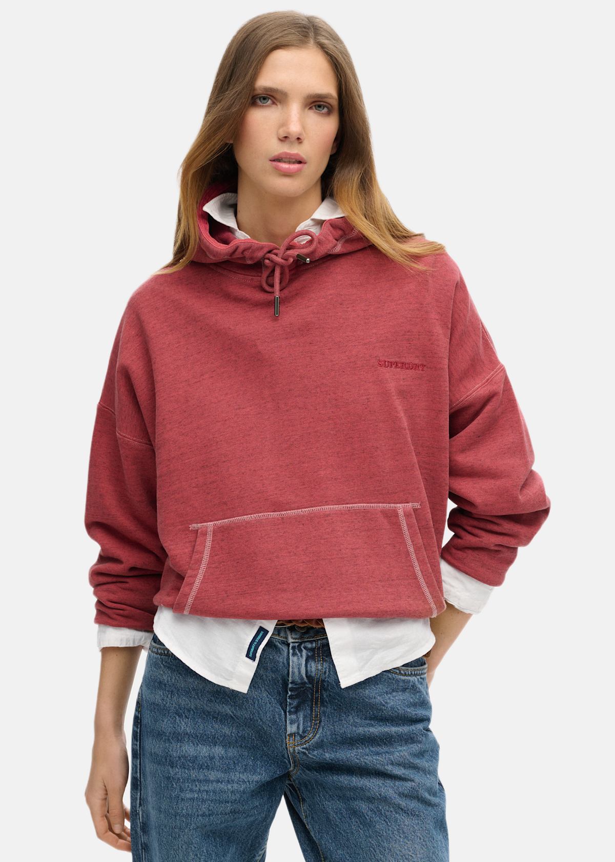 Essential Logo Overdyed Hoodie |  - sv-se - dam - klader - trojor - huvtrojor - hoodies | Padelspecialisterna