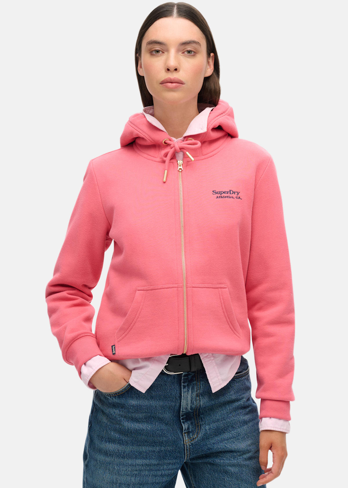 Essential Logo Zip Hoodie |  - sv-se - dam - klader - trojor - huvtrojor - zip-hoodies | Padelspecialisterna