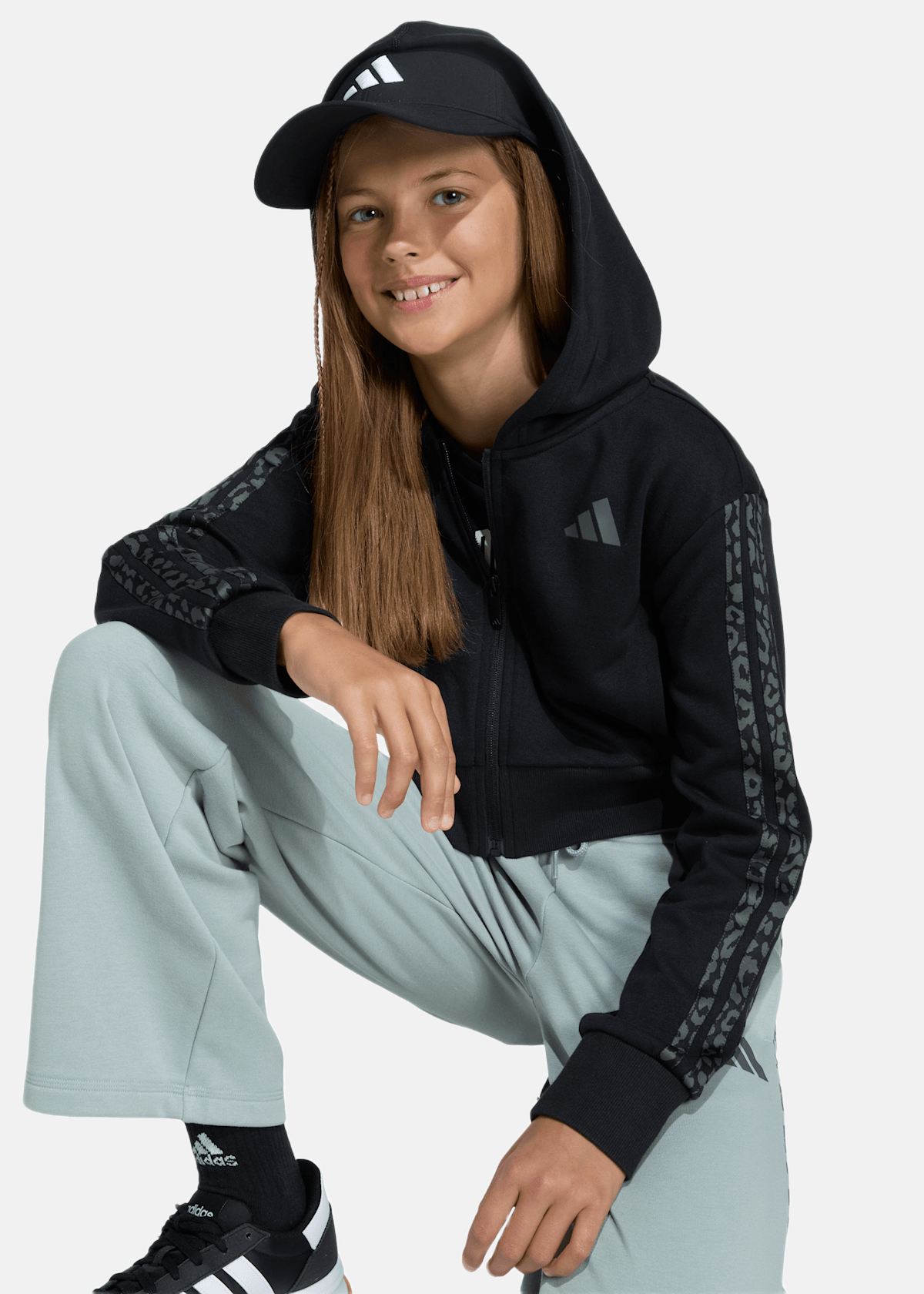 JG AN 3S FT FZ |  - sv-se - barn - klader - trojor - huvtrojor - zip-hoodie | Padelspecialisterna