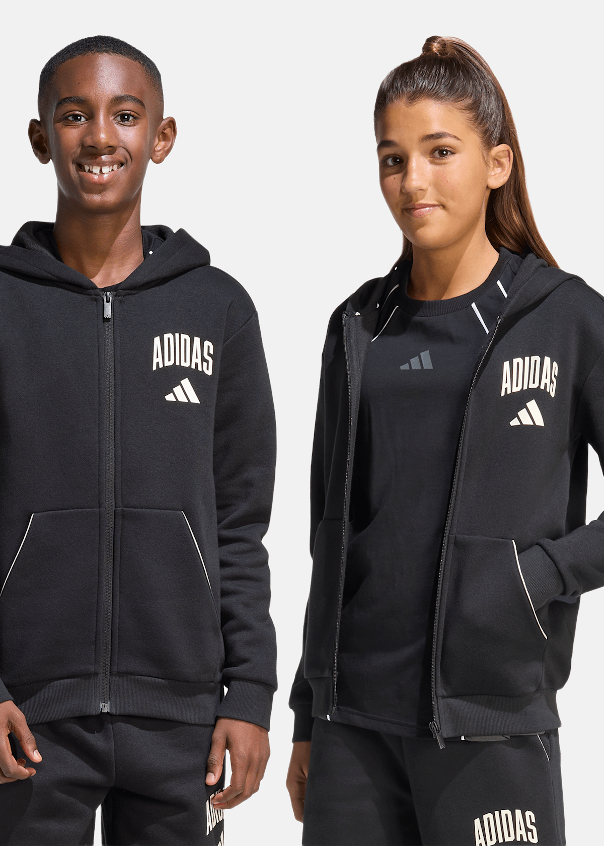J CLGT FL FZ |  - sv-se - barn - klader - trojor - huvtrojor - zip-hoodie | Padelspecialisterna