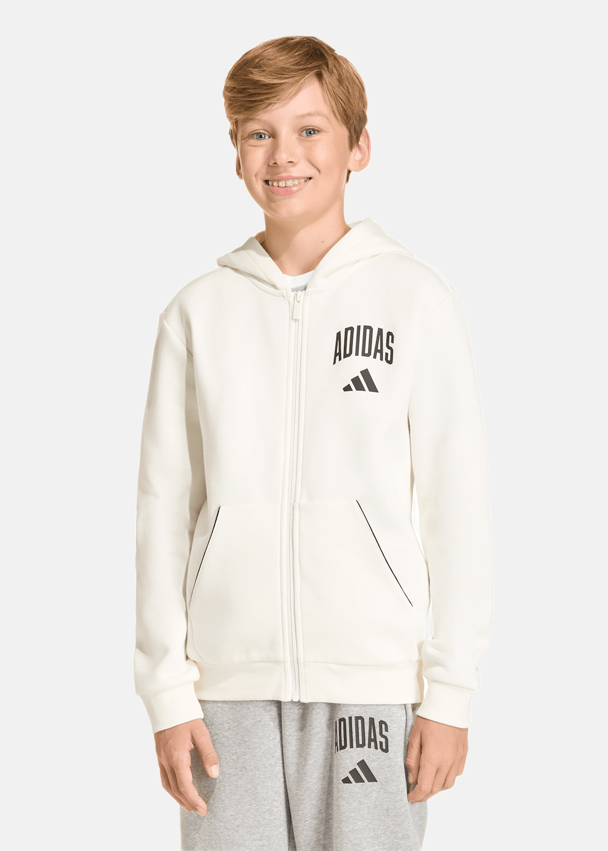 J CLGT FL FZ |  - sv-se - barn - klader - trojor - huvtrojor - zip-hoodie | Padelspecialisterna