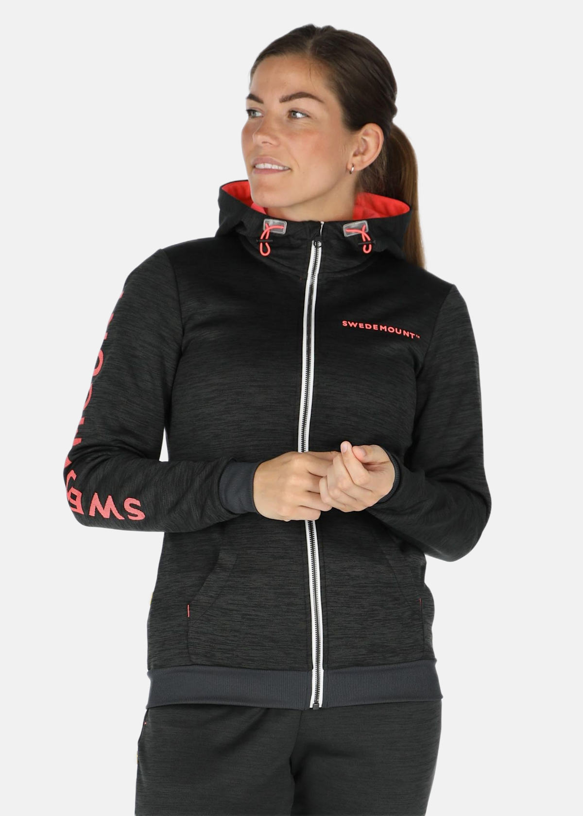 Training Logo Zip hood W |  - sv-se - dam - klader - trojor - huvtrojor - zip-hoodies | Padelspecialisterna